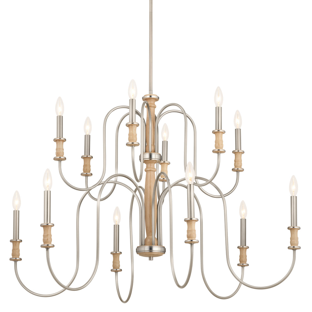 Kichler Canada - 52472NI - 12 Light Chandelier - Karthe - Brushed Nickel