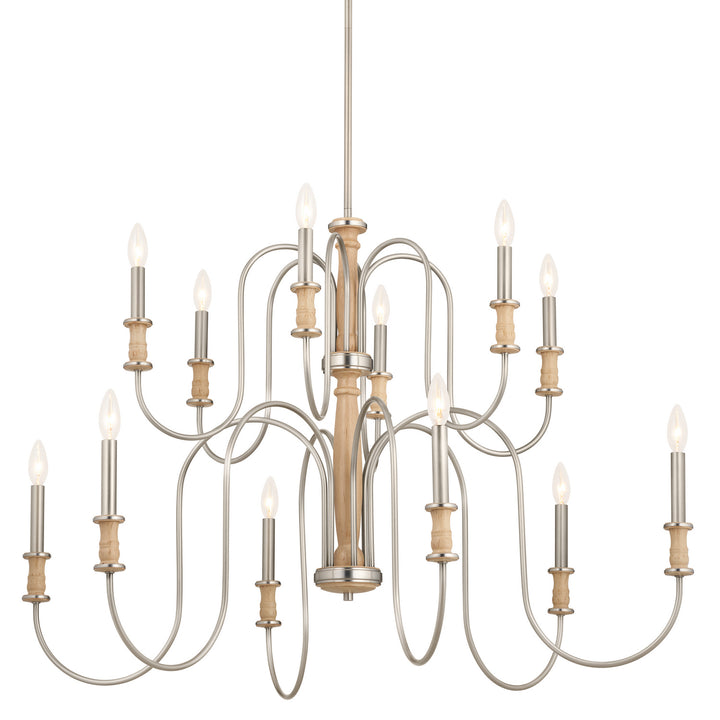 Kichler Canada - 52472NI - 12 Light Chandelier - Karthe - Brushed Nickel