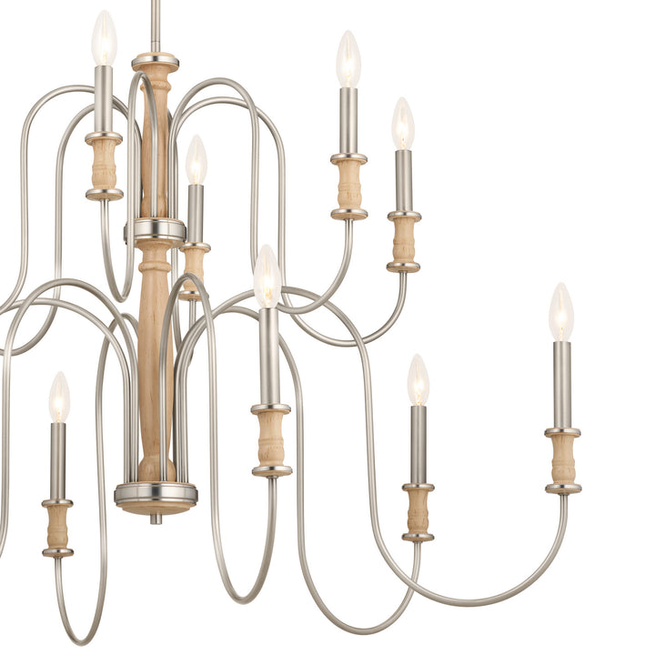Kichler Canada - 52472NI - 12 Light Chandelier - Karthe - Brushed Nickel