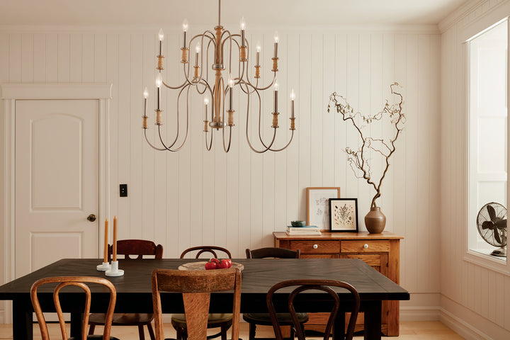 Kichler Canada - 52472NI - 12 Light Chandelier - Karthe - Brushed Nickel