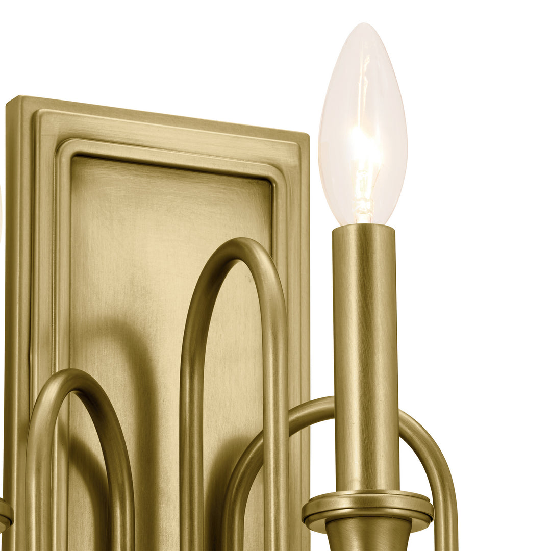 Kichler Canada - 52473NBR - Three Light Wall Sconce - Karthe - Natural Brass