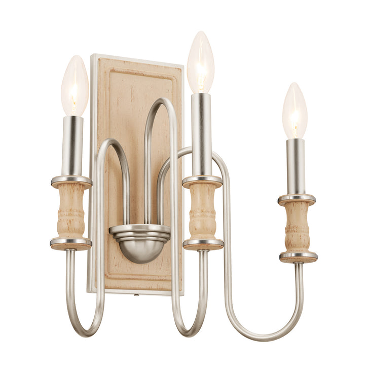 Kichler Canada - 52473NI - Three Light Wall Sconce - Karthe - Brushed Nickel