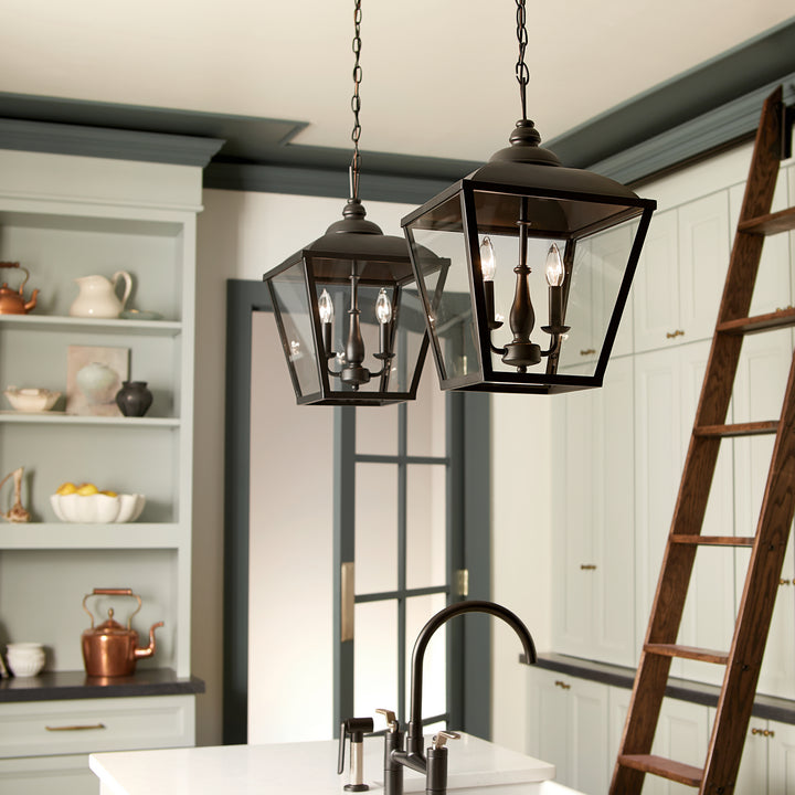 Kichler Canada - 52474BKT - Two Light Pendant - Dame - Textured Black