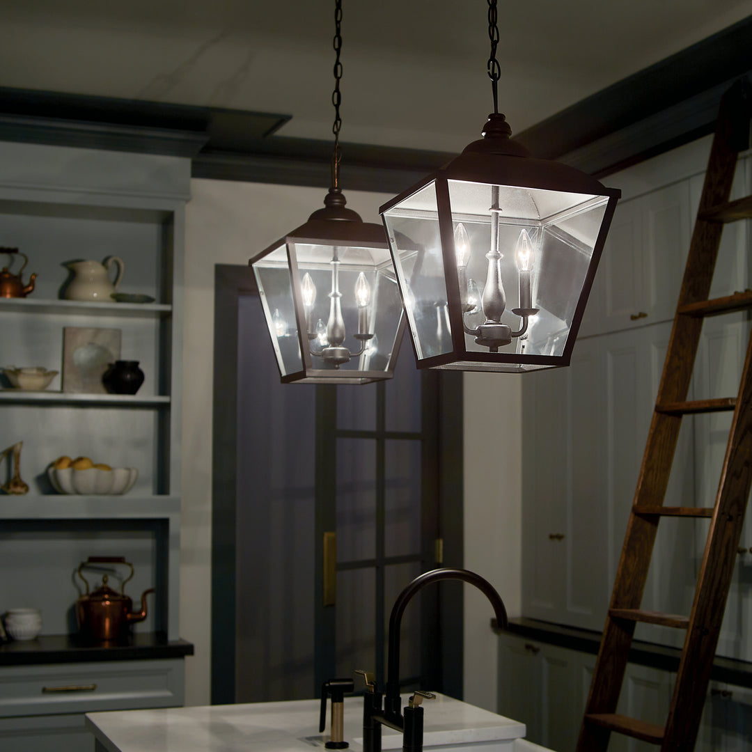 Kichler Canada - 52474BKT - Two Light Pendant - Dame - Textured Black
