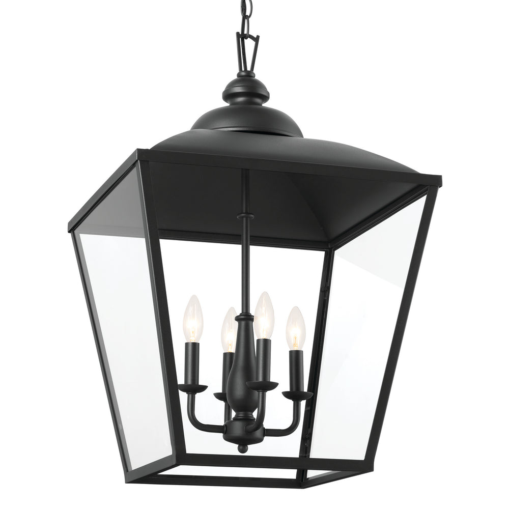 Kichler Canada - 52475BKT - Four Light Foyer Pendant - Dame - Textured Black