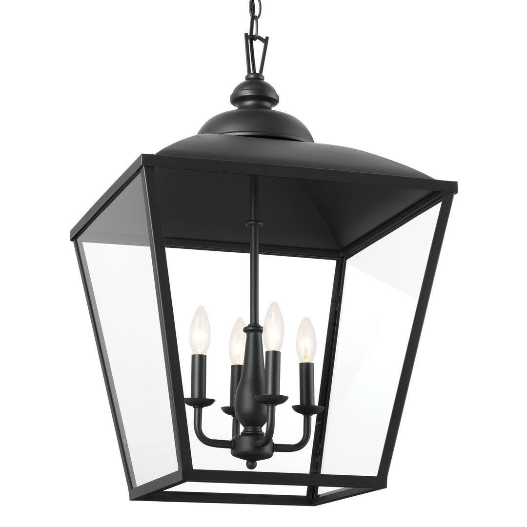 Kichler Canada - 52475BKT - Four Light Foyer Pendant - Dame - Textured Black