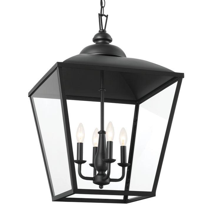Kichler Canada - 52475BKT - Four Light Foyer Pendant - Dame - Textured Black