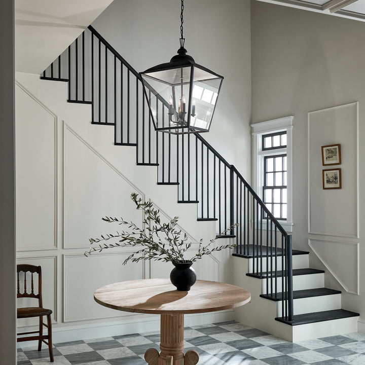 Kichler Canada - 52475BKT - Four Light Foyer Pendant - Dame - Textured Black