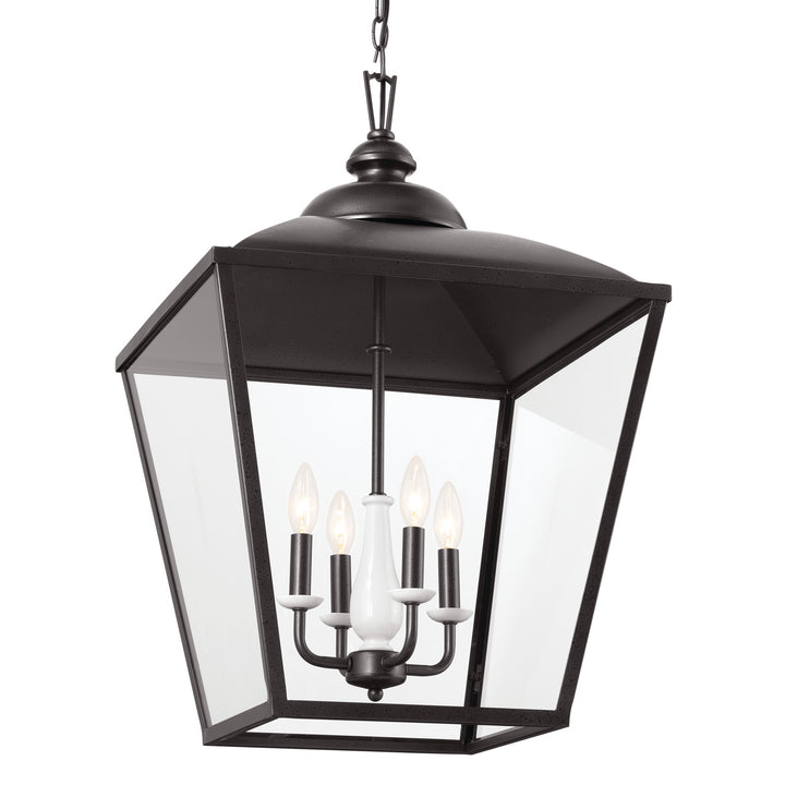 Kichler Canada - 52475AVI - Four Light Foyer Pendant - Dame - Anvil Iron