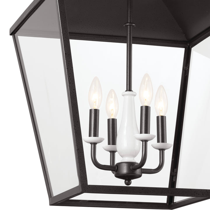 Kichler Canada - 52475AVI - Four Light Foyer Pendant - Dame - Anvil Iron
