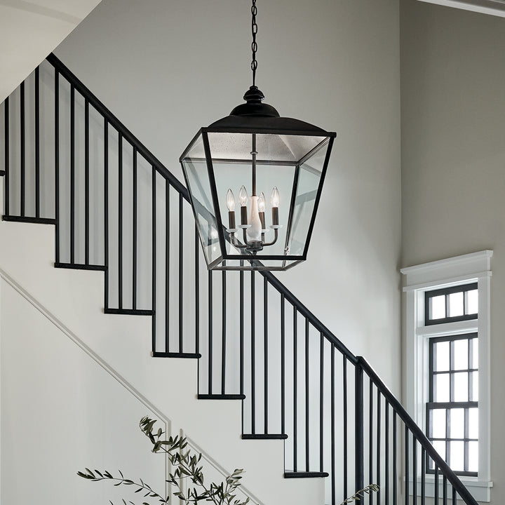 Kichler Canada - 52475AVI - Four Light Foyer Pendant - Dame - Anvil Iron