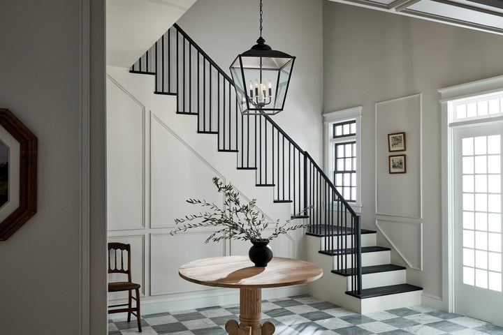 Kichler Canada - 52475AVI - Four Light Foyer Pendant - Dame - Anvil Iron
