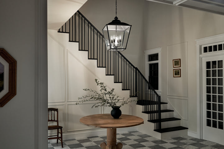 Kichler Canada - 52475AVI - Four Light Foyer Pendant - Dame - Anvil Iron