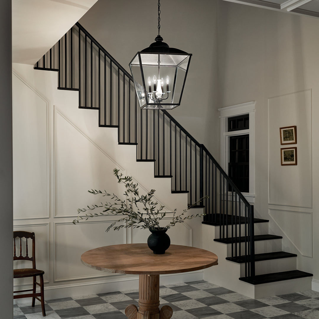 Kichler Canada - 52475AVI - Four Light Foyer Pendant - Dame - Anvil Iron