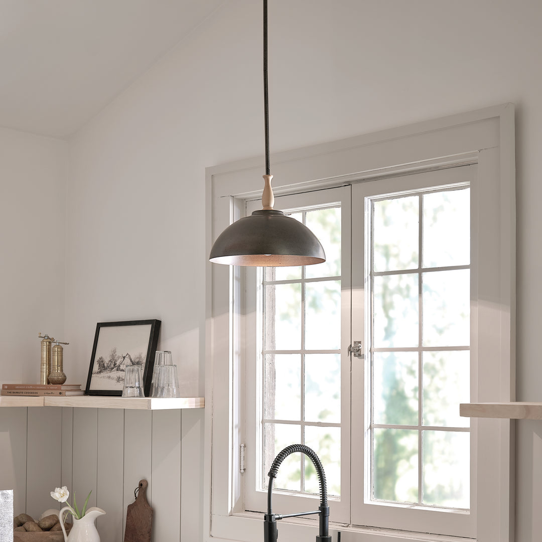 Kichler Canada - 52476AVI - One Light Pendant - Fira - Anvil Iron