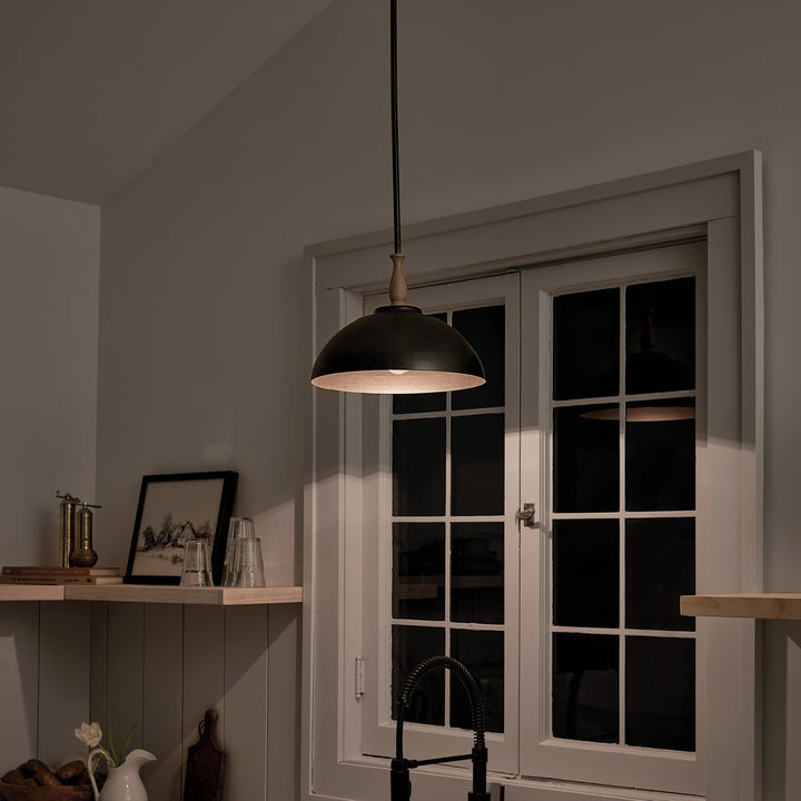 Kichler Canada - 52476AVI - One Light Pendant - Fira - Anvil Iron