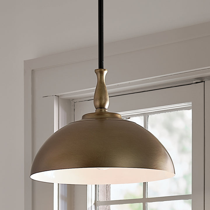 Kichler Canada - 52476NBR - One Light Pendant - Fira - Natural Brass