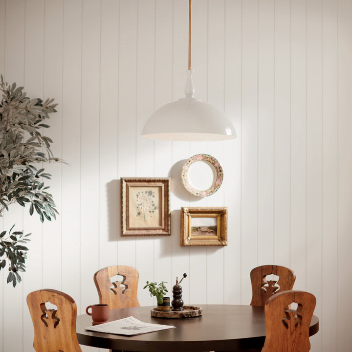 Kichler Canada - 52477WH - One Light Pendant - Fira - White