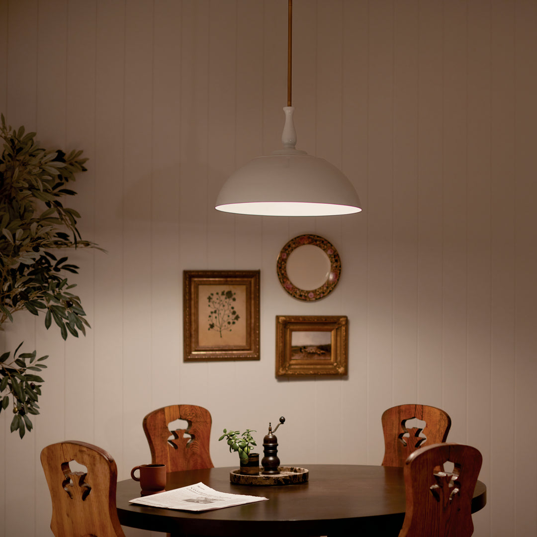Kichler Canada - 52477WH - One Light Pendant - Fira - White
