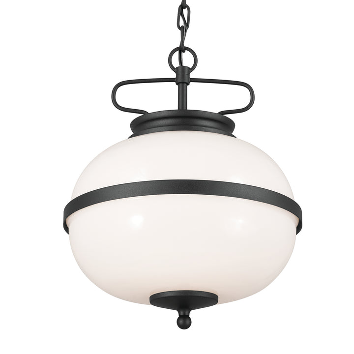 Kichler Canada - 52478BKT - Two Light Pendant - Opal - Textured Black