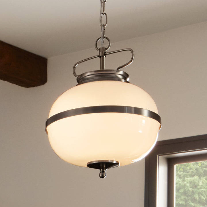 Kichler Canada - 52478CLP - Two Light Pendant - Opal - Classic Pewter