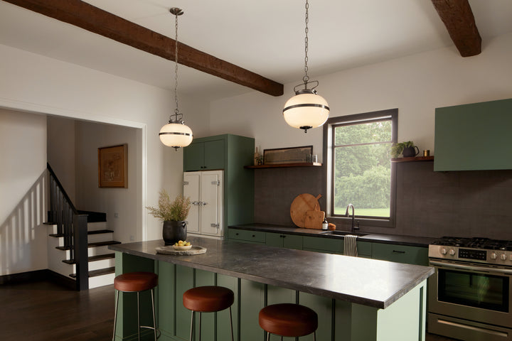 Kichler Canada - 52478CLP - Two Light Pendant - Opal - Classic Pewter