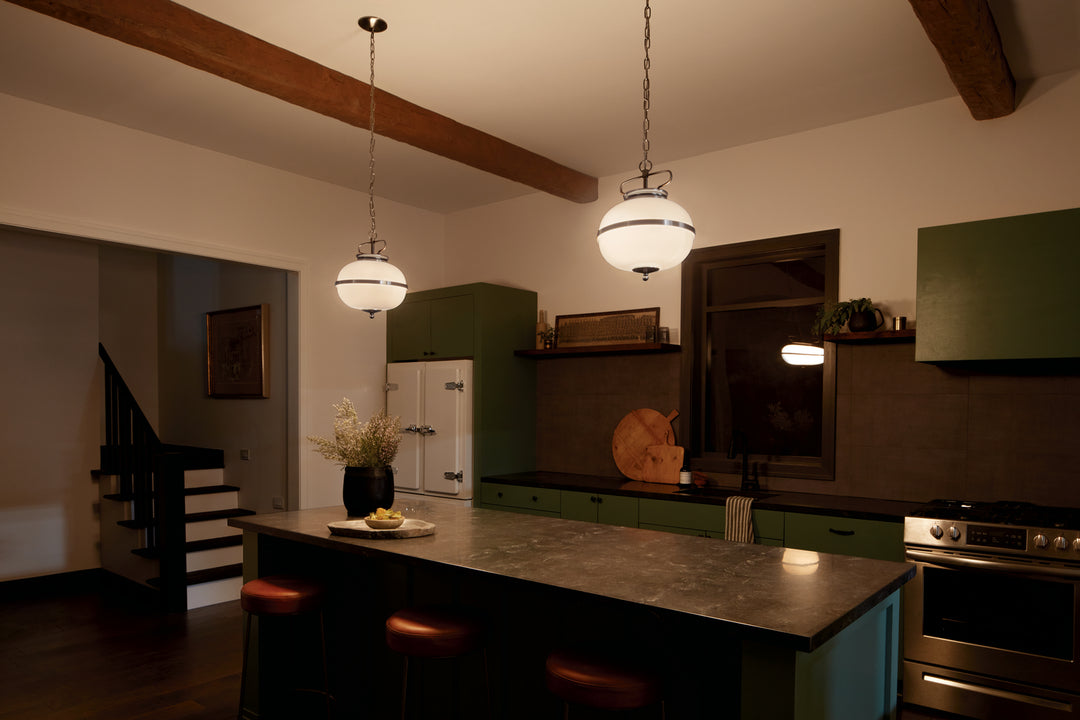 Kichler Canada - 52478CLP - Two Light Pendant - Opal - Classic Pewter