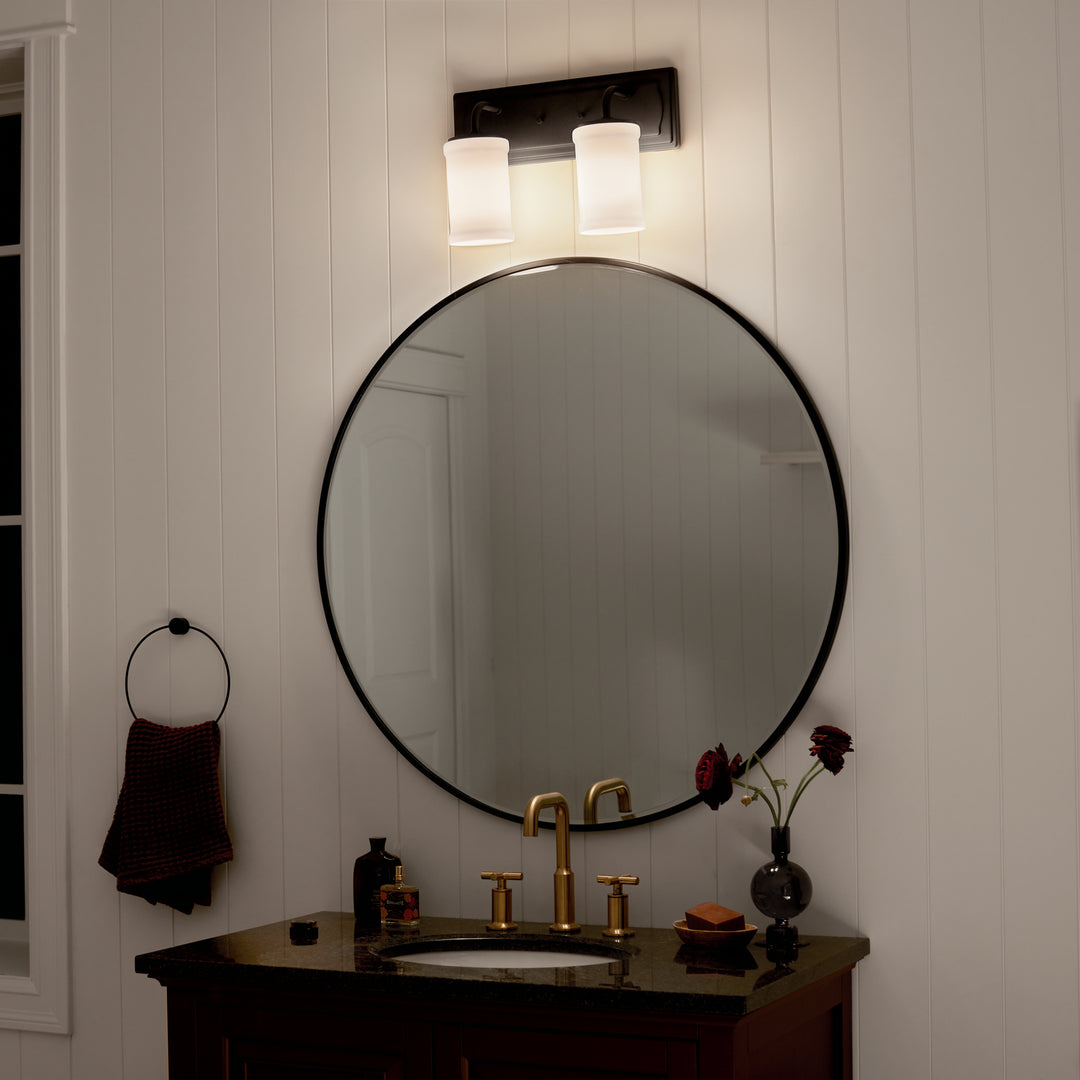 Kichler Canada - 55130BKT - Two Light Bath - Vetivene - Textured Black