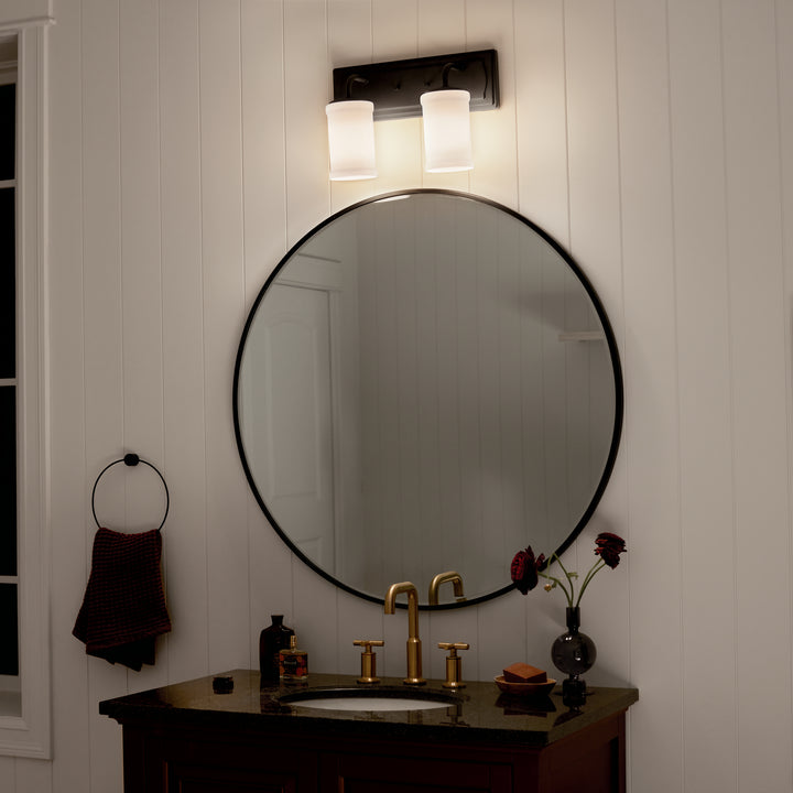 Kichler Canada - 55130BKT - Two Light Bath - Vetivene - Textured Black