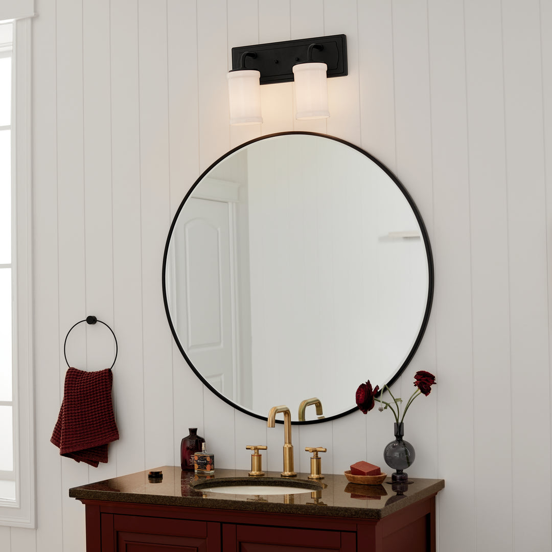 Kichler Canada - 55130BKT - Two Light Bath - Vetivene - Textured Black