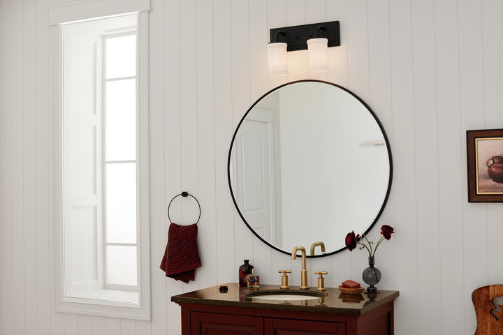 Kichler Canada - 55130BKT - Two Light Bath - Vetivene - Textured Black