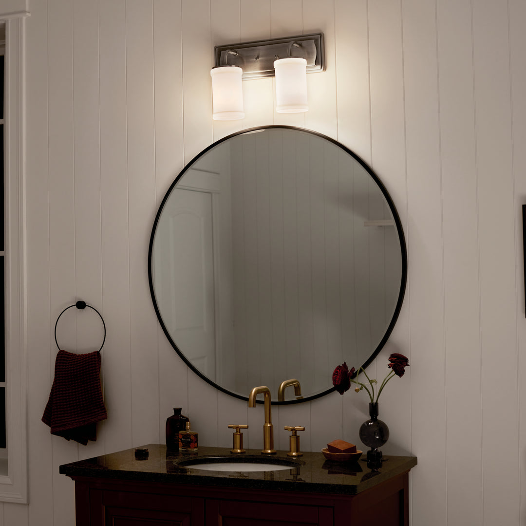 Kichler Canada - 55130CLP - Two Light Bath - Vetivene - Classic Pewter