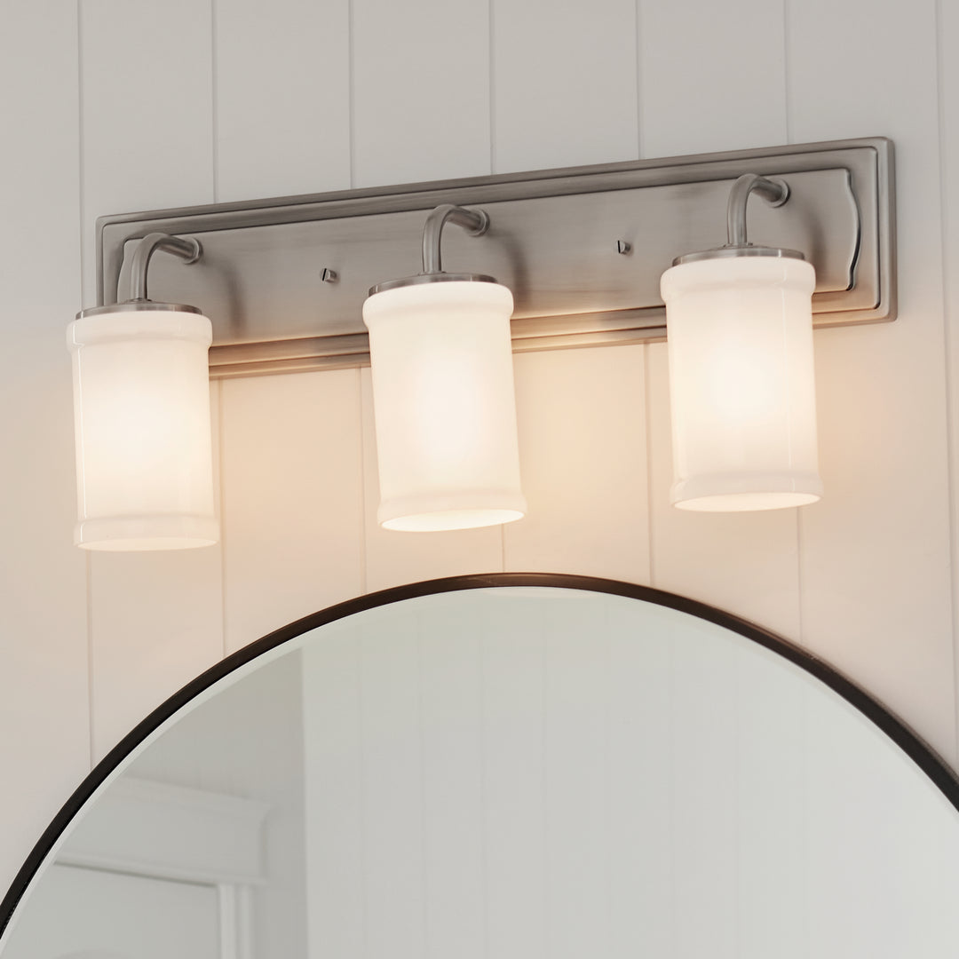 Kichler Canada - 55131CLP - Three Light Bath - Vetivene - Classic Pewter