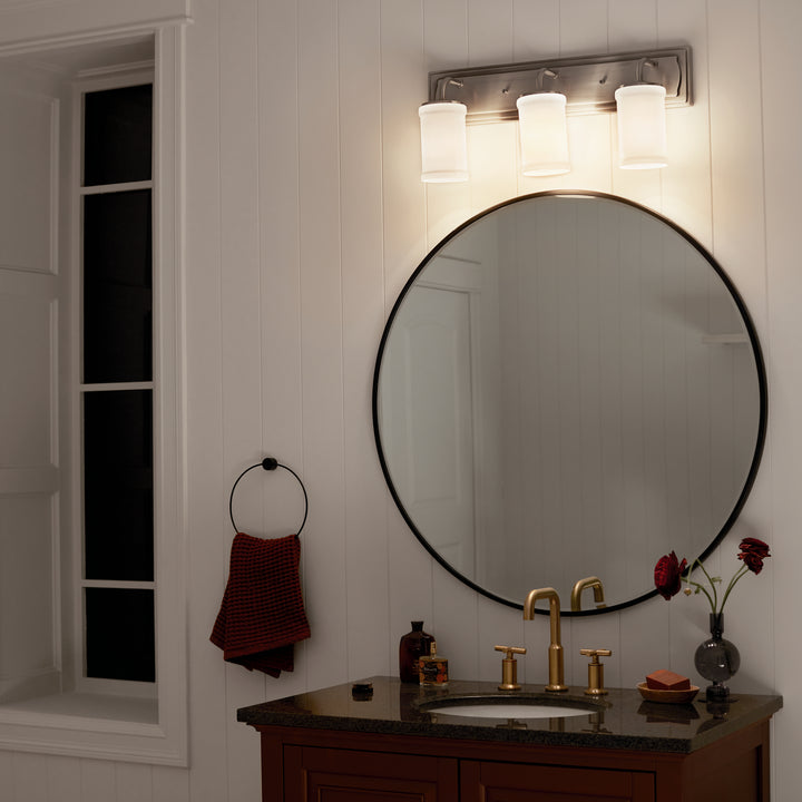 Kichler Canada - 55131CLP - Three Light Bath - Vetivene - Classic Pewter