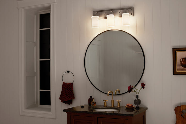 Kichler Canada - 55131CLP - Three Light Bath - Vetivene - Classic Pewter