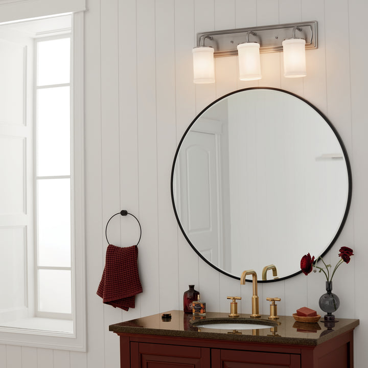 Kichler Canada - 55131CLP - Three Light Bath - Vetivene - Classic Pewter