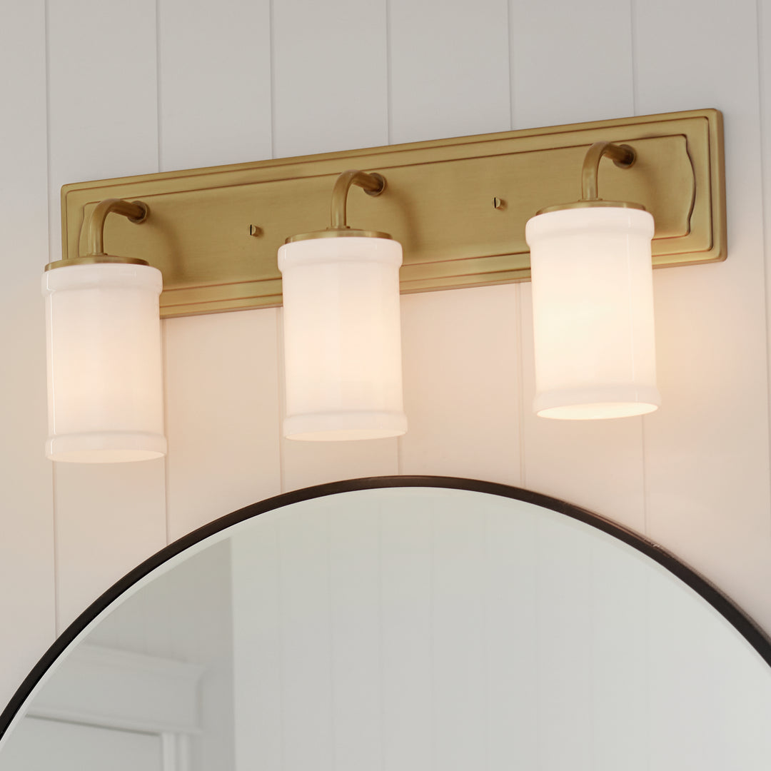 Kichler Canada - 55131NBR - Three Light Bath - Vetivene - Natural Brass