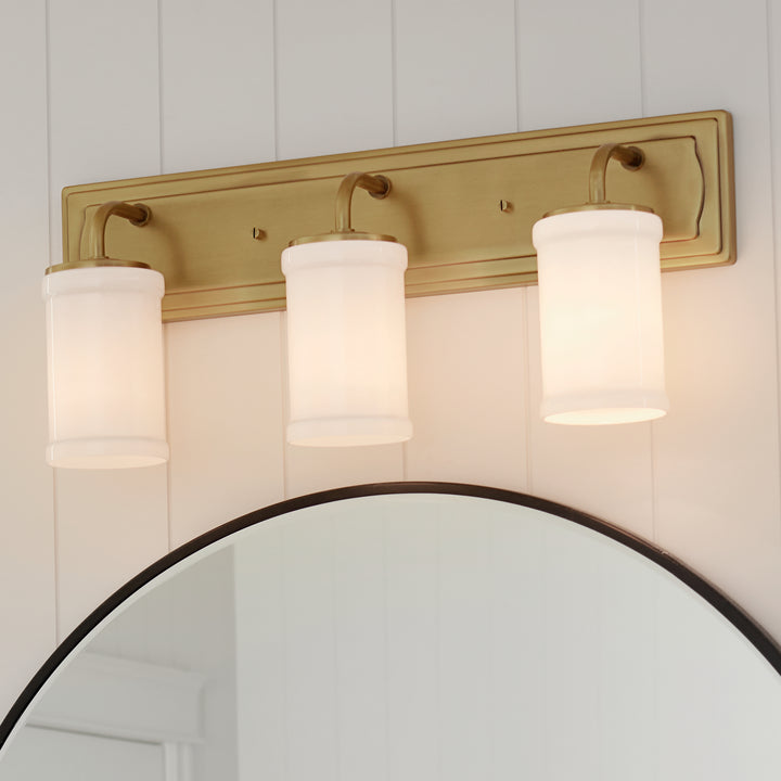 Kichler Canada - 55131NBR - Three Light Bath - Vetivene - Natural Brass