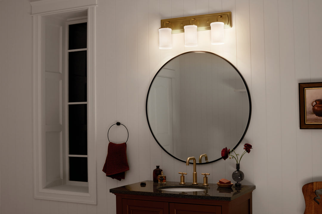 Kichler Canada - 55131NBR - Three Light Bath - Vetivene - Natural Brass