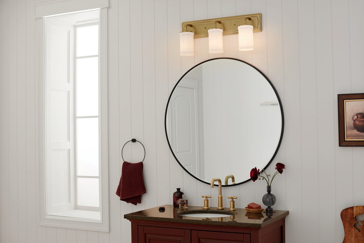 Kichler Canada - 55131NBR - Three Light Bath - Vetivene - Natural Brass