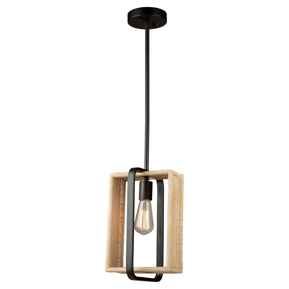 Artcraft Canada - AC11711BK - One Light Pendant - Perris - Black