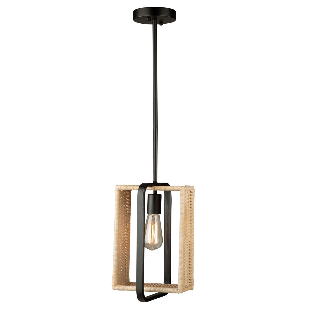 Artcraft Canada - AC11711BK - One Light Pendant - Perris - Black