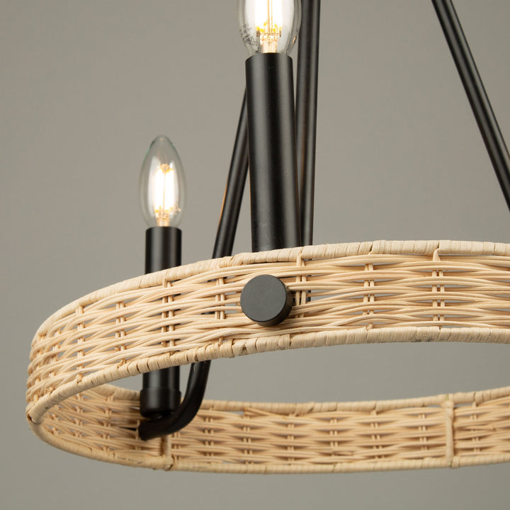 Artcraft Canada - AC11713BK - Three Light Chandelier - Perris - Black