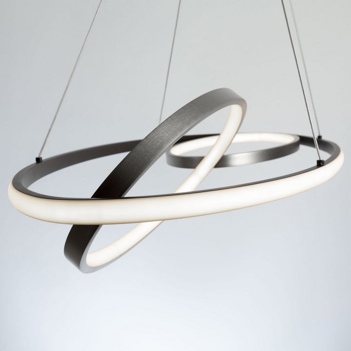 Artcraft Canada - AC6670NB - LED Pendant - Gemini - Black, Nickel