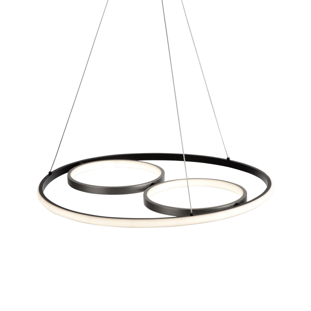 Artcraft Canada - AC6671NB - LED Pendant - Gemini - Black, Nickel