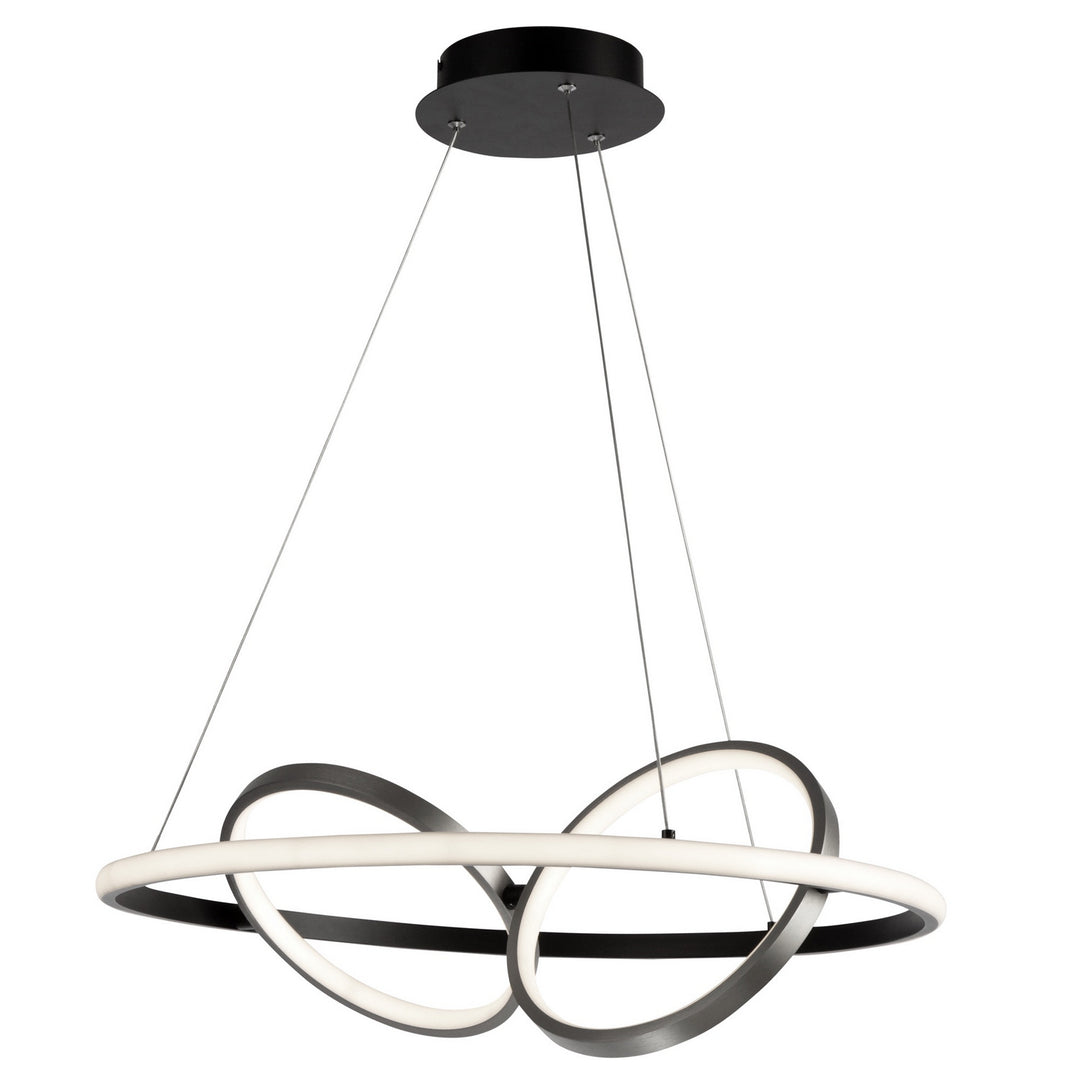 Artcraft Canada - AC6671NB - LED Pendant - Gemini - Black, Nickel