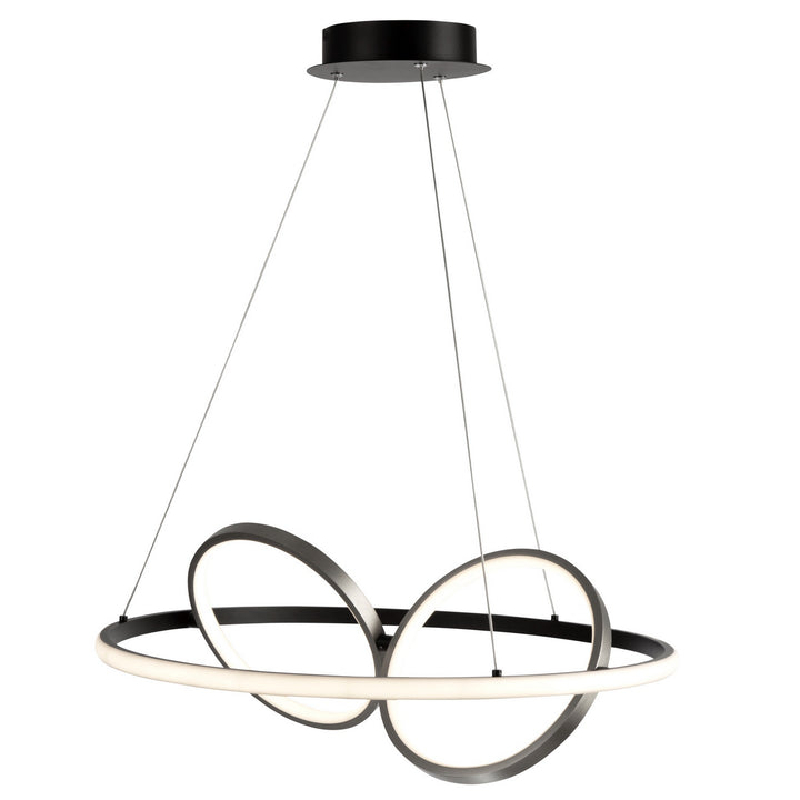 Artcraft Canada - AC6671NB - LED Pendant - Gemini - Black, Nickel