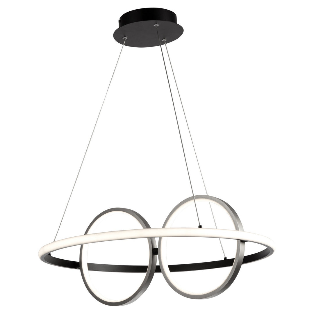 Artcraft Canada - AC6671NB - LED Pendant - Gemini - Black, Nickel