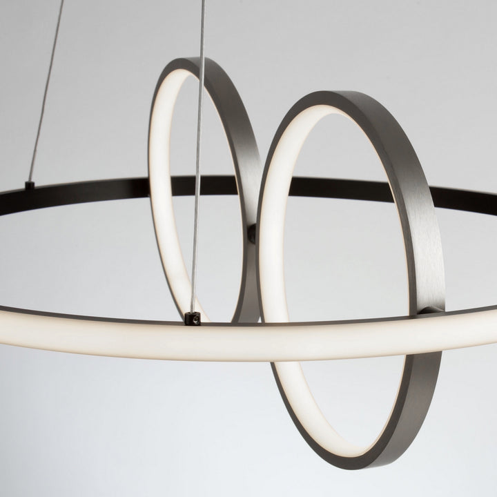 Artcraft Canada - AC6671NB - LED Pendant - Gemini - Black, Nickel