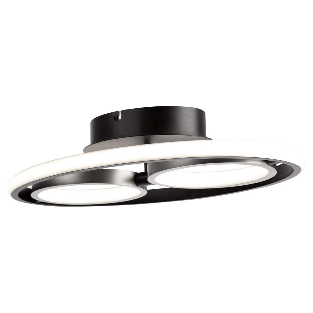 Artcraft Canada - AC6672NB - LED Flush Mount - Gemini - Black, Nickel
